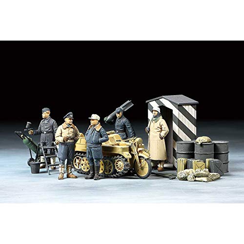 TAMIYA 32412-000 32412 - 0.075 - Juego de Figuras alemanas (5) Wint.m. Kkrad, maqueta, plástico, Manualidades, Hobby, Pegar, Kit de plástico