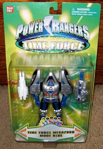 Time Force Megazord Mode Blue 5.5" Power Rangers Action Figure by Bandai