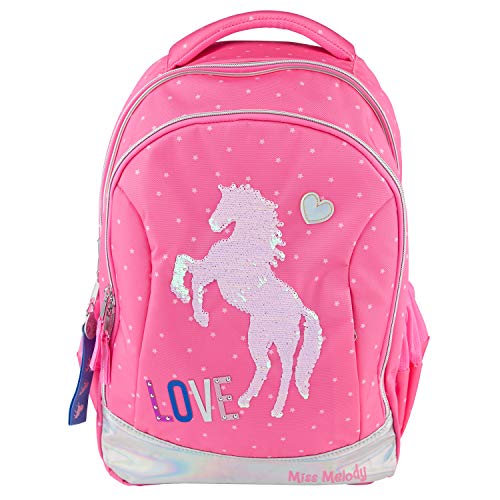 Top Model Miss Melody Mochila de Escolar, Fucsia Mochila Tipo Casual, 40 cm, 22 Litros, Rosa