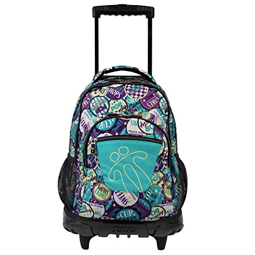 TOTTO Mochilas Escolares con Ruedas, Mochilas Grandes Infantiles Estampados - Mochilas