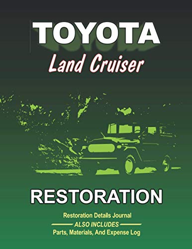 TOYOTA LAND CRUISER - Restoration Journal - Parts and Expense Log: Includes sections for car specs, project summary, restoration progress details, dot ... See complete description below for details