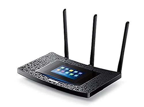 TP-LINK Touch P5 - Router con Pantalla táctil AC1900 Mbps Banda Dual WiFi Gigabit (Procesador Dual-Core 1 GHz, USB 3.0 + USB 2.0), Negro