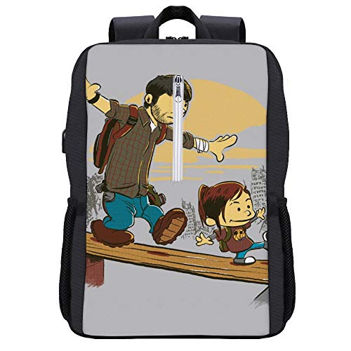 Two of Us Joel And Ellie The Last of Us Mochila para portátil con puerto de carga USB