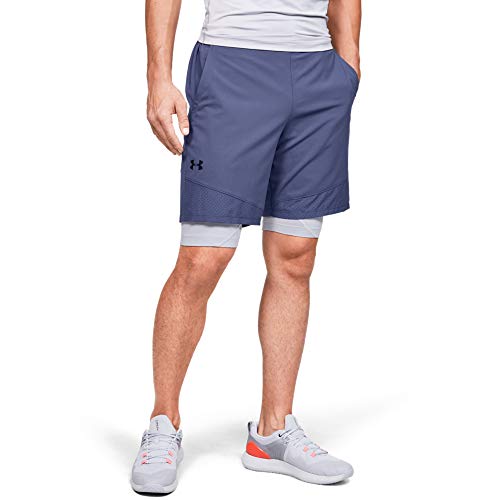 Under Armour Pantalón Corto Vanish Tejido para Hombre, Hombre, Pantalones Cortos, 1328654, Tinta Azul (497)/Negro, M