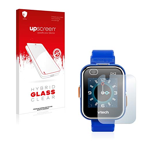 upscreen Protector Pantalla Cristal Templado Compatible con Vtech Kidizoom Smart Watch DX2 Hybrid Glass - 9H Dureza