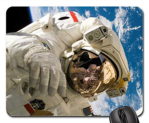 VVGETE Mousepad Astronauta Transbordador Espacial Discovery Space Universe Oficina para Estudiantes Computadoras De Escritorio para Dormitorio Teclado De Regalo 25X30Cm Juego De Alfombri