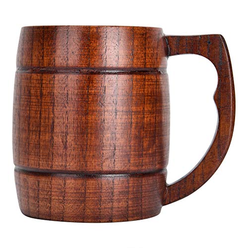 Wifehelper Taza de Madera Natural Hecho a Mano Puro Respetuoso del Medio Ambiente Ligero Simple Elegante Agua Cerveza Té Tazas de Beber Tazas Tazas Uso Diario