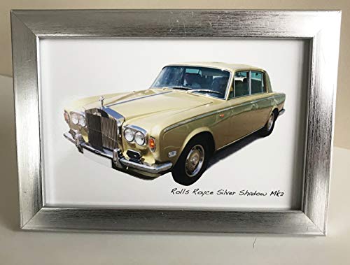 Witherden's Workshop Rolls Royce Silver Shadow Mk2 - Fotografía (10 x 15 cm), color plateado