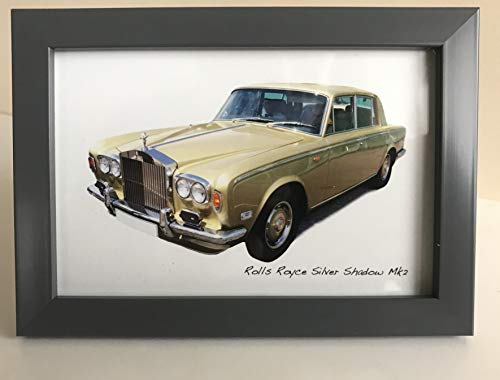 Witherden's Workshop Rolls Royce Silver Shadow Mk2 - Fotografía (10,16 x 15,24 cm), color gris oscuro