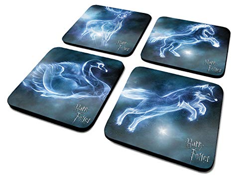 Wizarding World CSP0021 - Juego de 4 Posavasos con diseño de Harry Potter, Multicolor