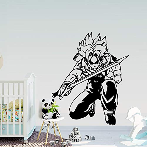 wZUN 2PCS Dragon Ball Wall Sticker Vinilo Arte Decoración de la Pared 28X33cm