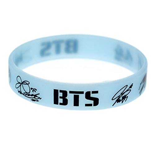 XINGSd El Famoso KPOP de Silicona Boy Bangtan con Pulseras y un Regalo Caliente Firmado por a.r.m.y.(H02)