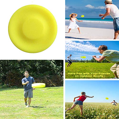 XUNKE Mini Flying Disc de Vuelo Portátiles Flexible Silicona Ultimate Discos,Spin In Catching Game Flying Disc, Al Aire Libre para Niños Playa Juego De Mascotas Fitness Juguetes