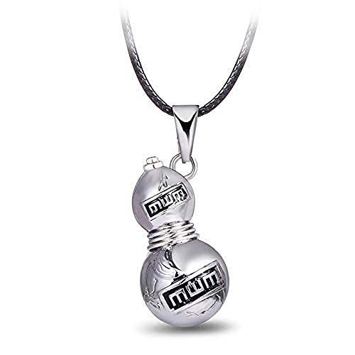 YANCONG Hot Anime Naruto Gaara Gourd Collar Colgantes Collares pendientes Figura de acción Cosplay Juguetes Muñeca