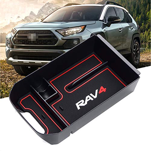 YIKA RAV4 - Bandeja organizadora para consola central de accesorios RAV4 de 2019 y 2020 para Toyota RAV4