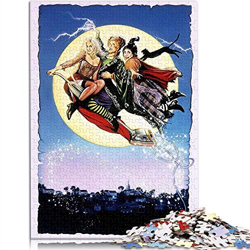 YITUOMO 1000 piezas Rompecabezas para adultos Hocus Pocus Póster de la película Classic Puzzle Niños Pinturas Intelectuales Puzzle Juego Juguetes Regalo 75x50cm