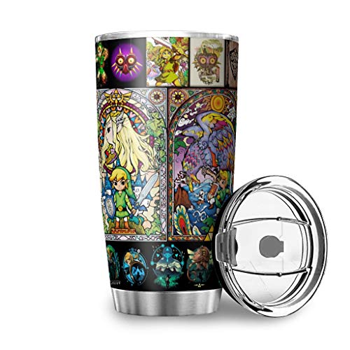 YshChemiy Legend of Zelda - Vaso con tapa para vehículos (600 ml), diseño duradero