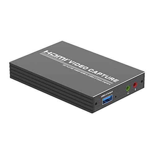 ZDYS Audio Video Capture Card Game Streaming 4K 1080P 60fps Audio Converter HDMI a USB 3.0 para streaming de juegos en directo y grabación de vídeo
