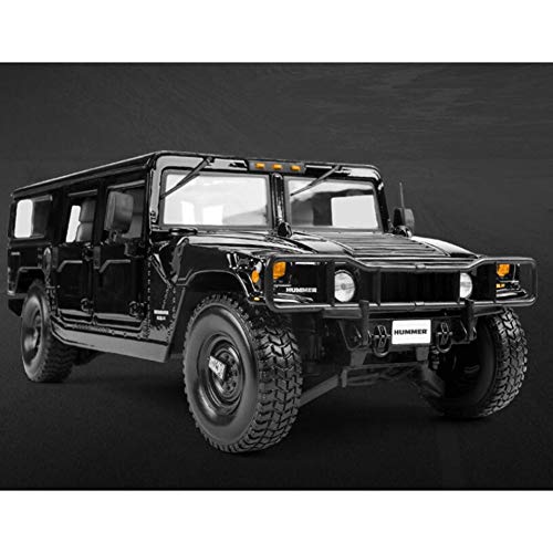 ZHIRCEKE League Diecast Simulación Off-Road Vehicle Modelo de Juguete estático Coche Boy Boy niños Hummer H1, Modelo en Escala 1:18