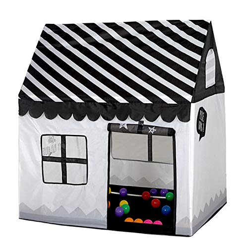 Zhouzl Productos de Camping Niños del hogar Que Imprimen Play Tent Small Game House Productos de Camping (Color : Black White)