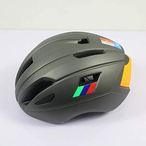 ZHXH Casco de bicicleta de carretera, scooter de seguridad para hombres y mujeres, casco de bicicleta de montaña + red de insectos 57-62cm ajustable Ce / En1078 Certificación