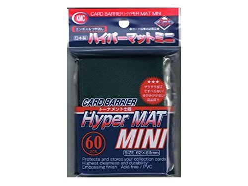 60 KMC Hyper Mat Green Small Mini Size Sleeves - Japanese Size - Yu-Gi-Oh! by KMC…