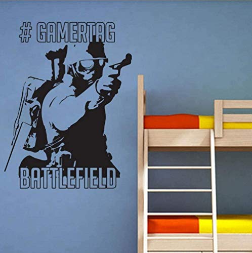 Adhesivo decorativo para pared, diseño de Battlefield-1, 76 x 58 cm