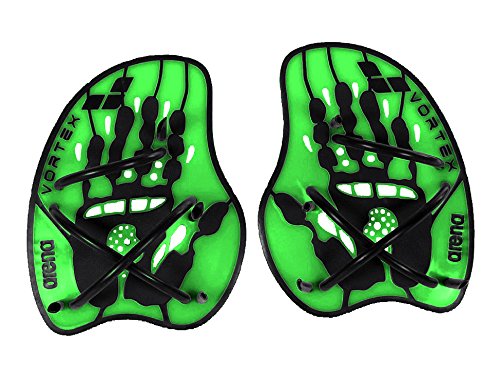 Arena Vortex Evolution Palas de Mano para Natación, Unisex, Verde (Acid Lime/Black), L