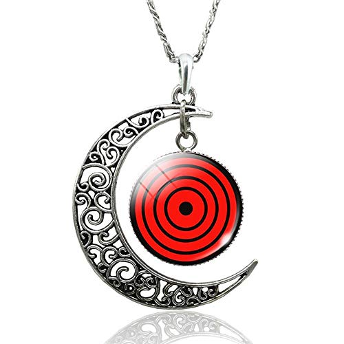 AZYVv Anime Writer Eye Naruto Series Fashion Starry Sky Moon Time Collar De Piedras Preciosas Cadena De Clavícula Unisex