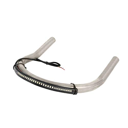 B Blesiya Upswept Cafe Racer Seat Hoop Loop 230 Mm Y Luz Trasera LED para Suzuki GS 550/650/750/850/1100