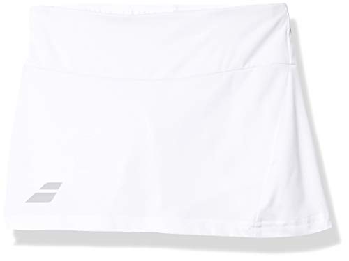 Babolat Play Skirt Girl Falda, Unisex niños, White/White, 8-10 años