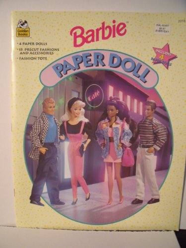 Barbie Paper Doll Book w Ken, Teresa, Steven & Barbie Paper Dolls (1994) by Barbie
