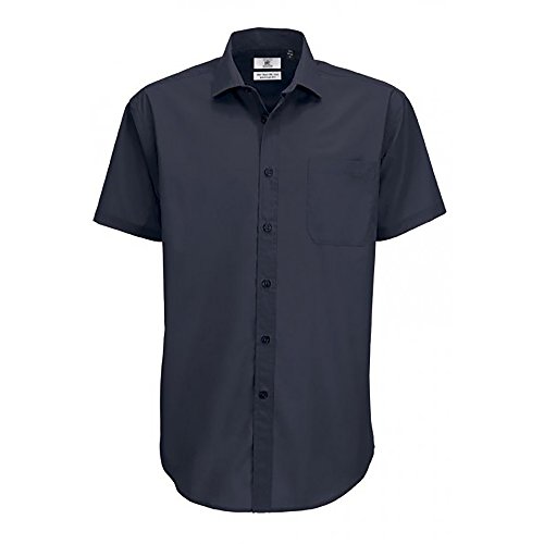 BC Footwear Camisa de manga corta inteligente bc para Hombre XXL Multicolor, Azul Real