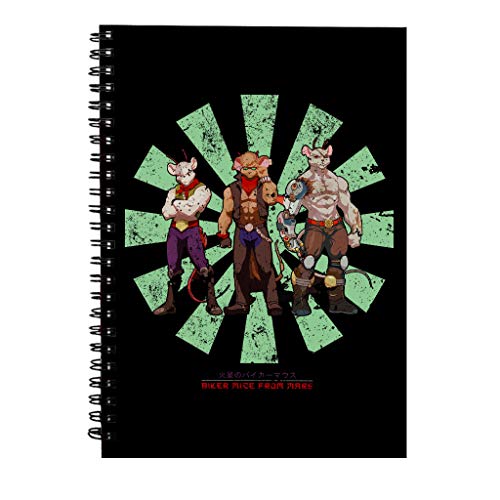 Biker Mice From Mars Retro Japanese Spiral Notebook