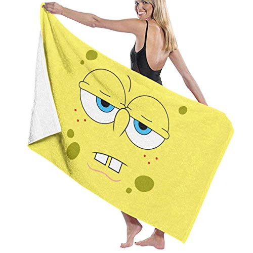 Bob Esponja Personalizada Natación Surf Toalla de Playa Viajes Deportes Yoga Microfibra Toalla de baño Absorbente Secado rápido