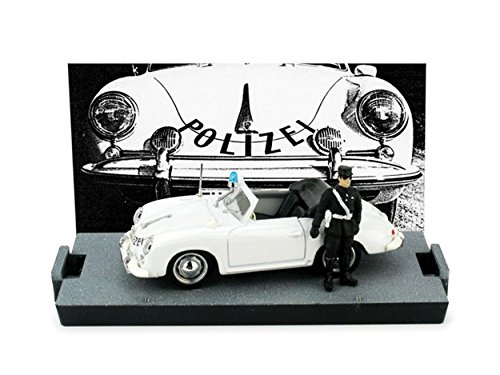 Brumm BM0198DF Porsche 356 CABRIOLET Polizia SVIZZERA 1952 + Figura 1:43 Model Compatible con