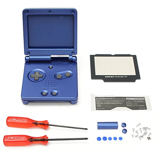 C-FUNN Reemplazo De Carcasa De Shell para Nintendo Game Boy Advance SP Gba SP Consola Azul