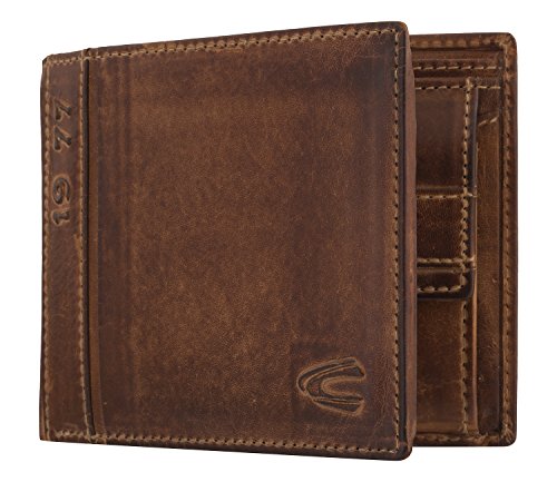 camel active Melbourne - Monedero para Hombre (12,5 x 2,5 x 10 cm), marrón (Marrón) - 247 703 29