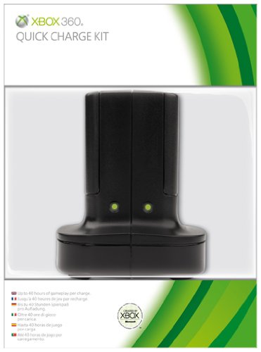 Chargeur batterie Quick Charge noir pour Xbox 360 [Importación francesa]