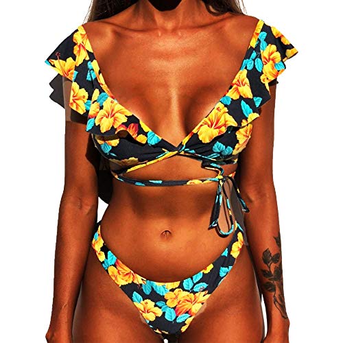 CheChury Mujer Sexy Conjunto De Bikini 2020 Verano Sexy Push Up Ropa De Playa Bikini de Triángulo Bikini Mujer Acolchado Traje de baño Mujer Conjunto De Bikini