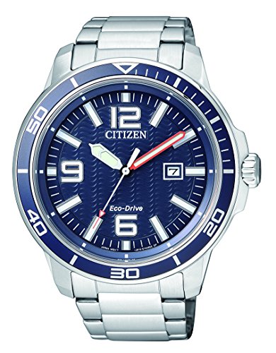 Citizen Hombre Reloj de Pulsera analógico Cuarzo Acero Inoxidable aw1520 – 51L