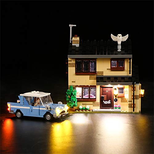 ColiCor Conjunto de Luces Lluminación para Lego 75968 Harry Potter Número 4 de Privet Drive Set, Kit de luz LED Compatible con Lego 75968