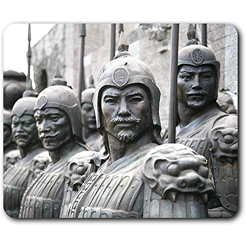 Cómoda Alfombrilla para ratón - Historia de China del ejército de Terracota para computadora y computadora portátil, Oficina, Regalo, Base Antideslizante