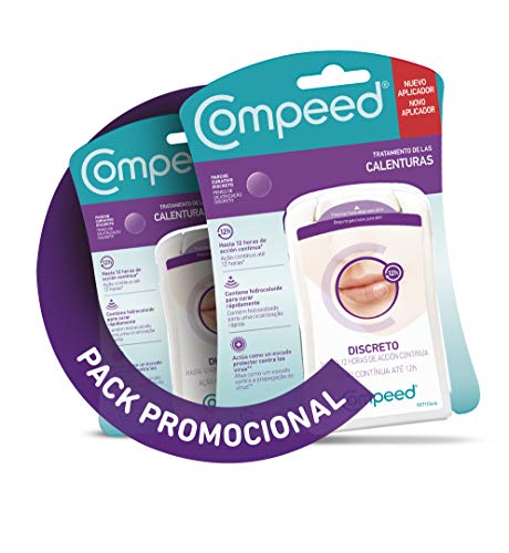 Compeed, Calenturas, 15 Parches - Pack De 2 (Total ) Tratamiento De Las Calenturas, Cura Rápidamente, Tamaño De Los Parches 1, 5 X 1, 5 Centímetros 50 G, Turquesa, 30 Unidades