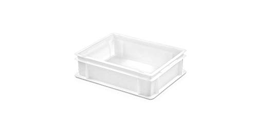 Congost Caja de Plástico Multiusos, HDPE, Blanco, 40 x 30 x 12 cm