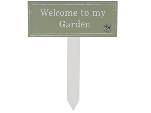 Creative Tops Letrero de Suelo Welcome to My Garden, Madera, Multicolor, 0.5 x 25.5 x 20 cm