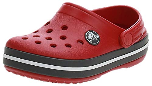 Crocs Crocband Clog Kids, Zuecos Unisex niños, Rojo (Pepper/Graphite), 24/25 EU