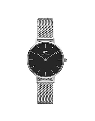 Daniel Wellington Petite Sterling, Reloj Plateado, 28mm, Metálico, para Mujer