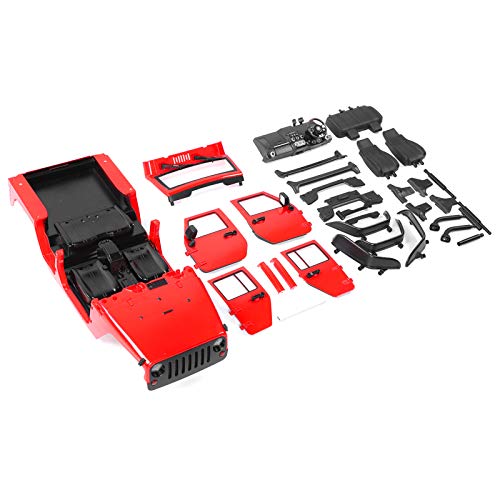 DAUERHAFT Conjunto de Carcasa de Coche RC Carcasa de Coche RC Protección del Medio Ambiente con excelente Rendimiento anticolisión Adecuado para Enfriar su Coche(Red)