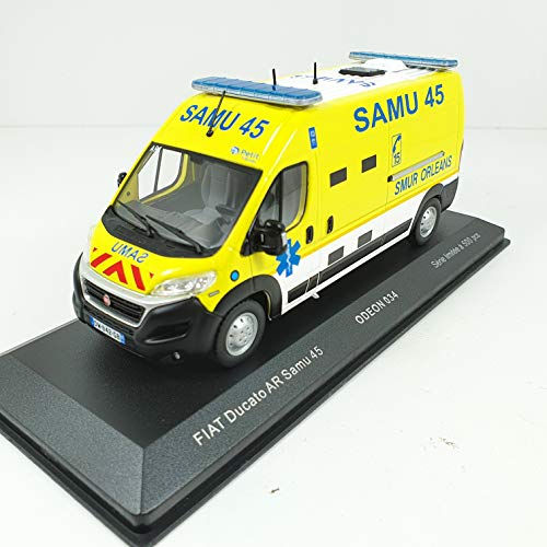 Desconocido 1/43 Furgoneta Ambulancia FIAT DUCATO AR SAMU 45 Orleans Odeon 034